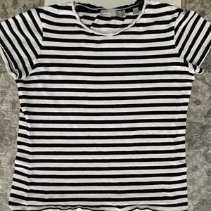 Vince black and white striped tee. Size XS
